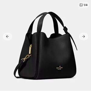 Kate Spade Knott Black Pebbled Leather Shoulder Bag